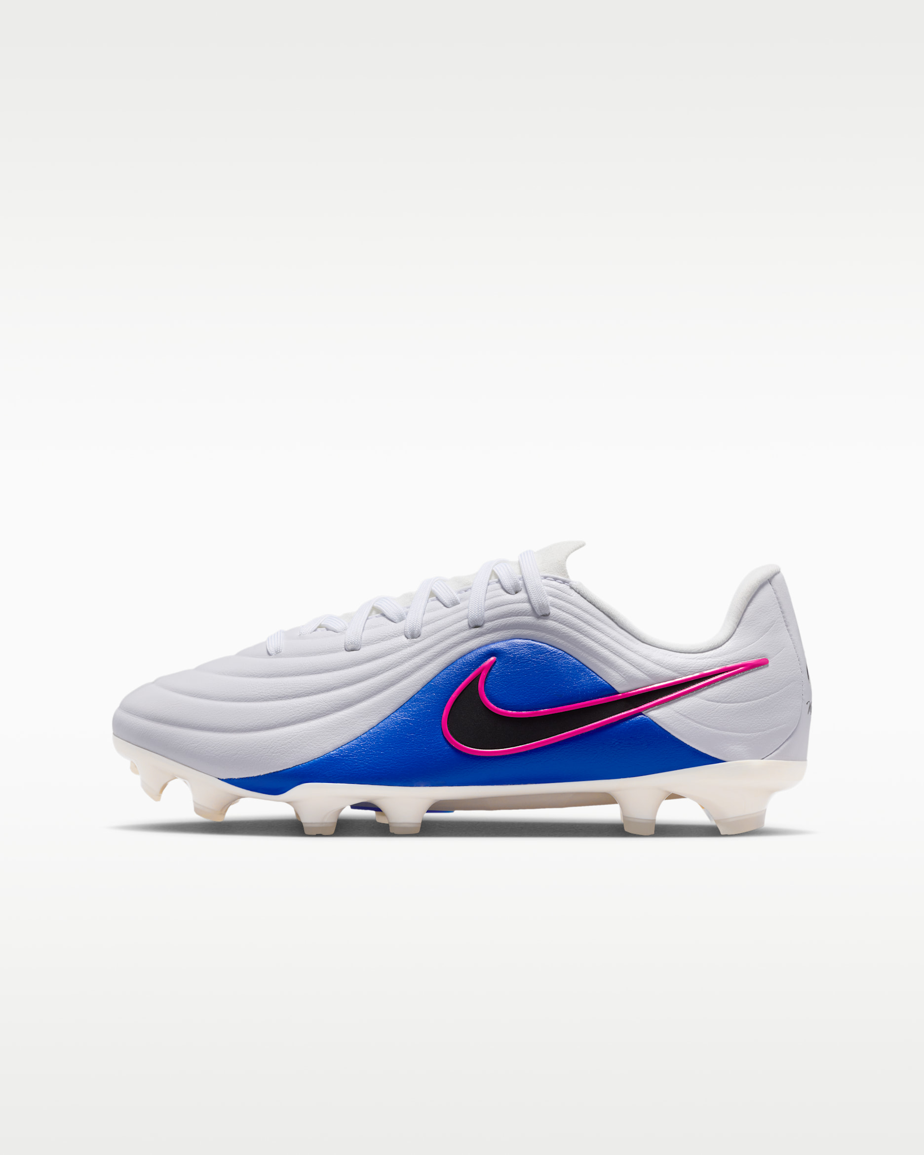 Nike Tiempo ホワイト/ブルー サッカーシューズ Nike Jr. Tiempo Maestro Academy Big Kids' Multi-Ground Low-Top